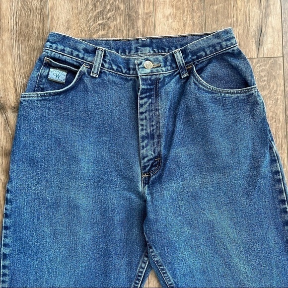 Wrangler Vintage 80s 90s High Rise Baggy Tapered Straight Leg Mom Jeans Size 10 - Picture 3 of 7